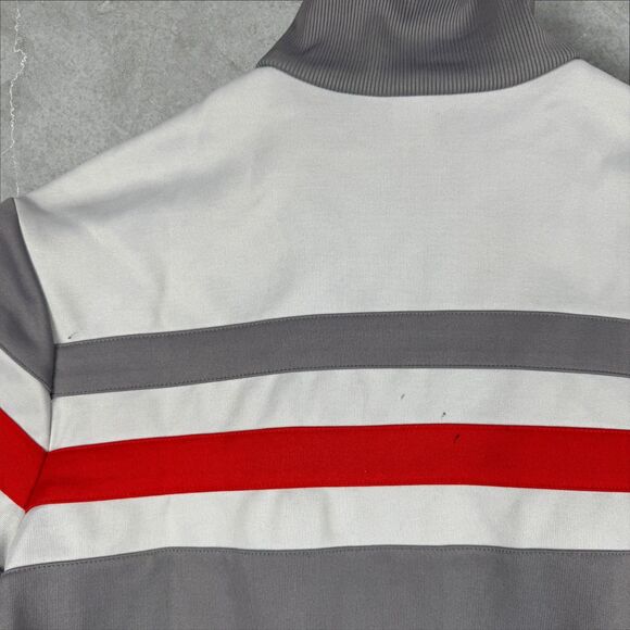 Vintage 80’s Adidas Warm Up Full Zip Run DMC Hip Hop Style Track Jacket - Large - Picture 5 of 8